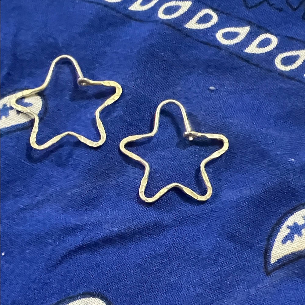 Star Hoop Earrings
